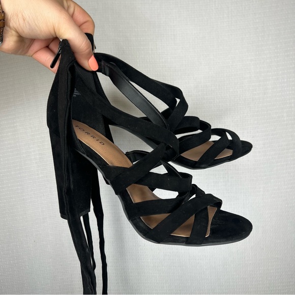 torrid Shoes - Torrid Black Strappy Heels